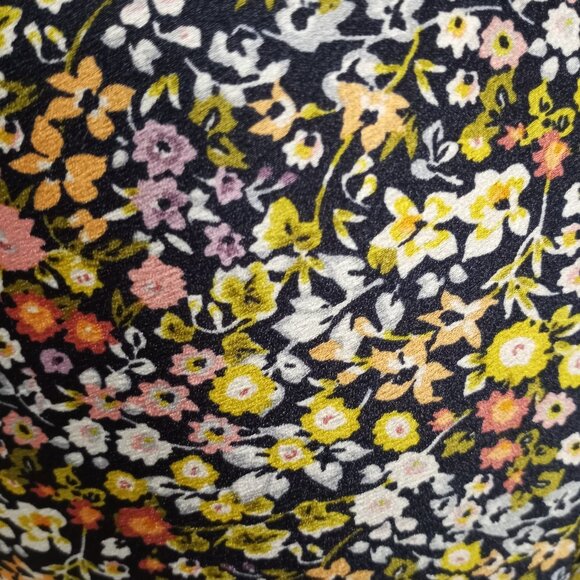 LOFT MULTICOLOURED FLORAL PRINT A-LINE SKIRT WOMEN SIZE M - Picture 4 of 6